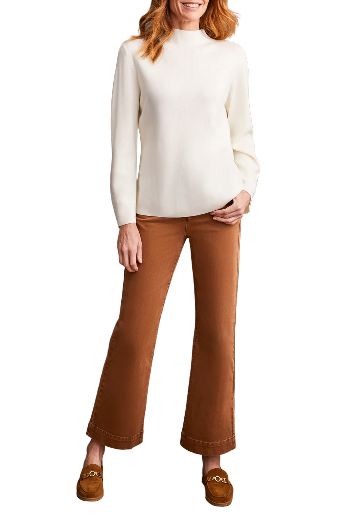 Tribal Long Sleeve Funnel Neck Sweater