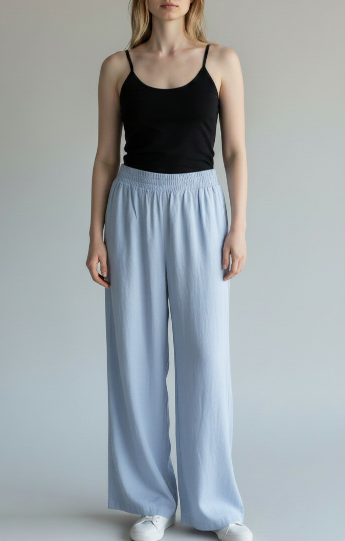 Light Blue Linen Pant