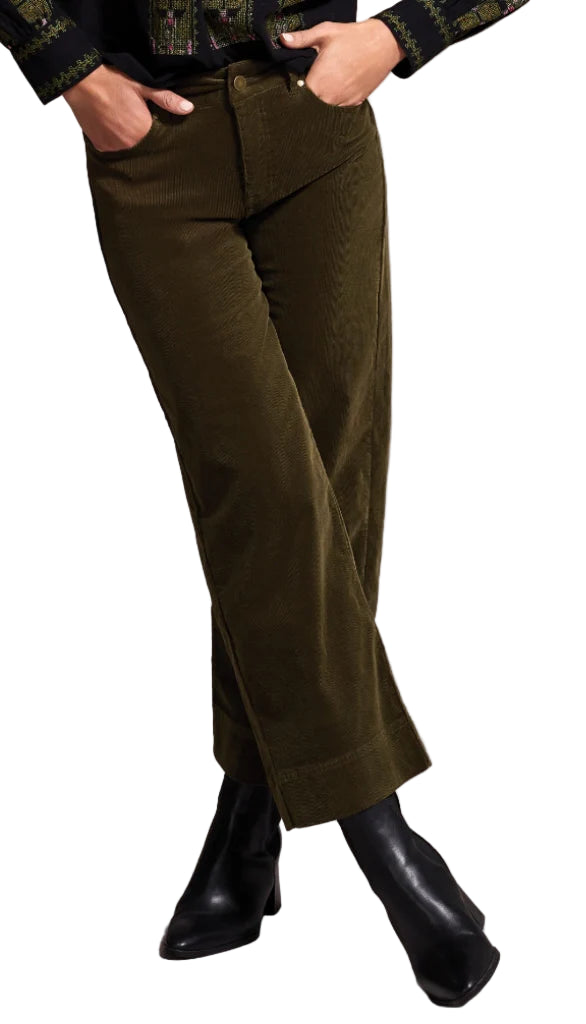 Tribal High Rise Fly Front 5 Pocket Ankle