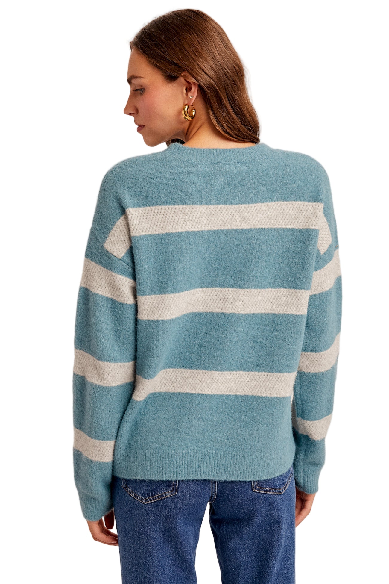 CRISS CROSS DETAILED SWEATER KNIT TOP