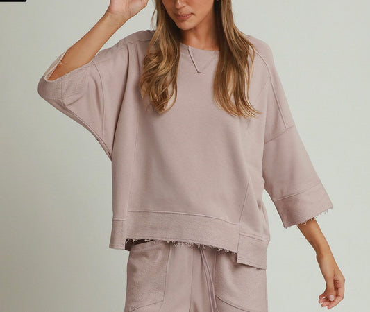 Relaxed Raw Hem