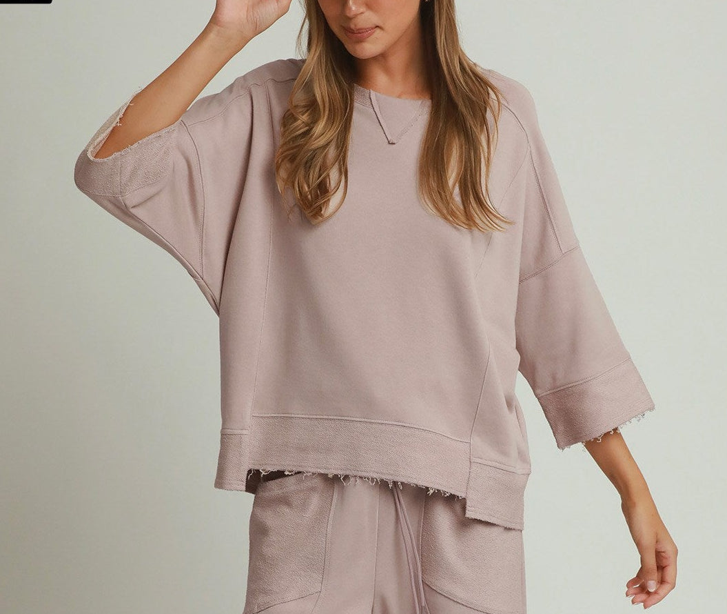 Relaxed Raw Hem