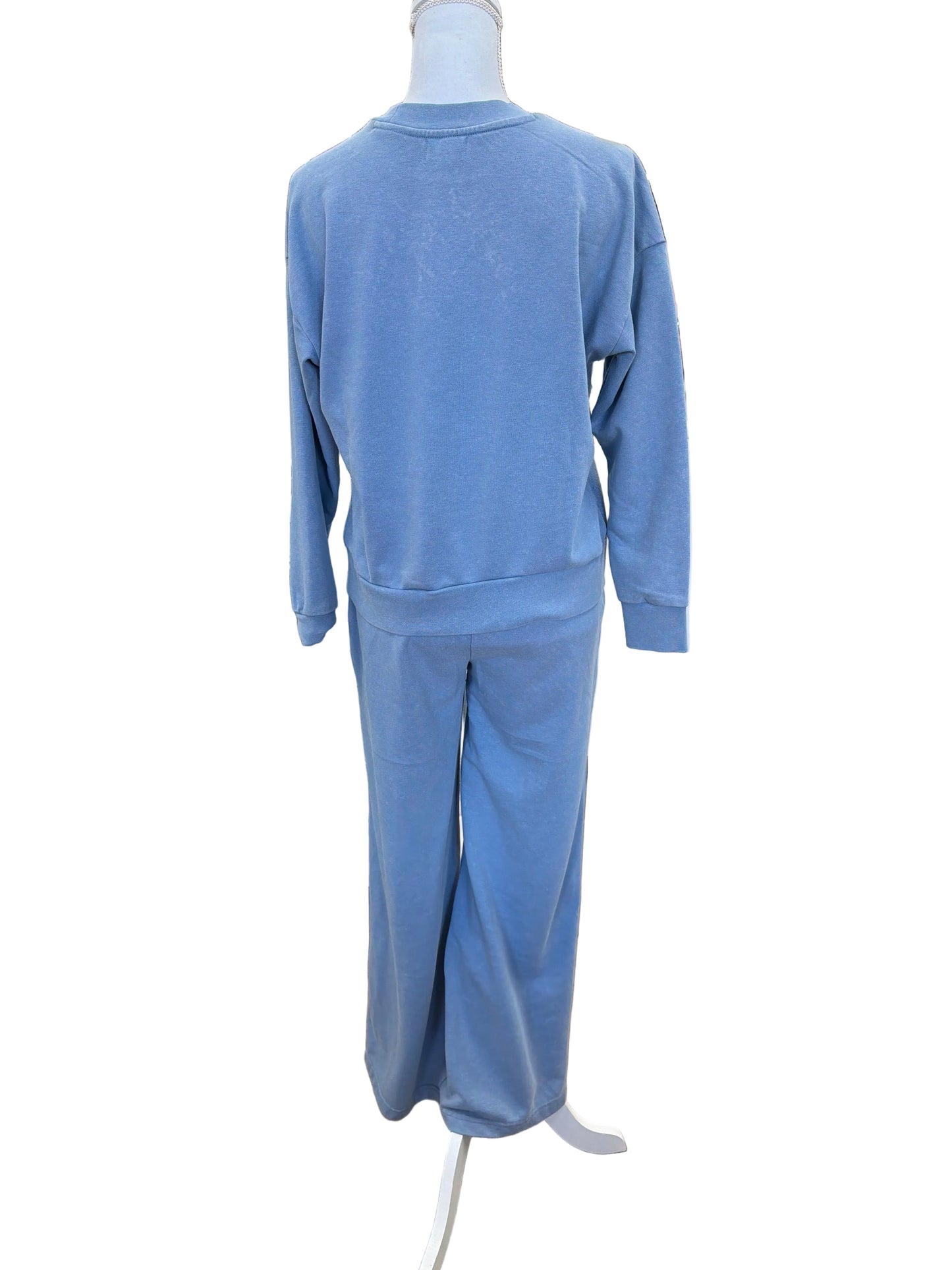Cornflower Blue Loungewear Wide Leg Pant