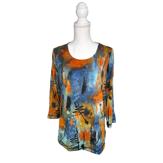Crinkle Painting Blouse