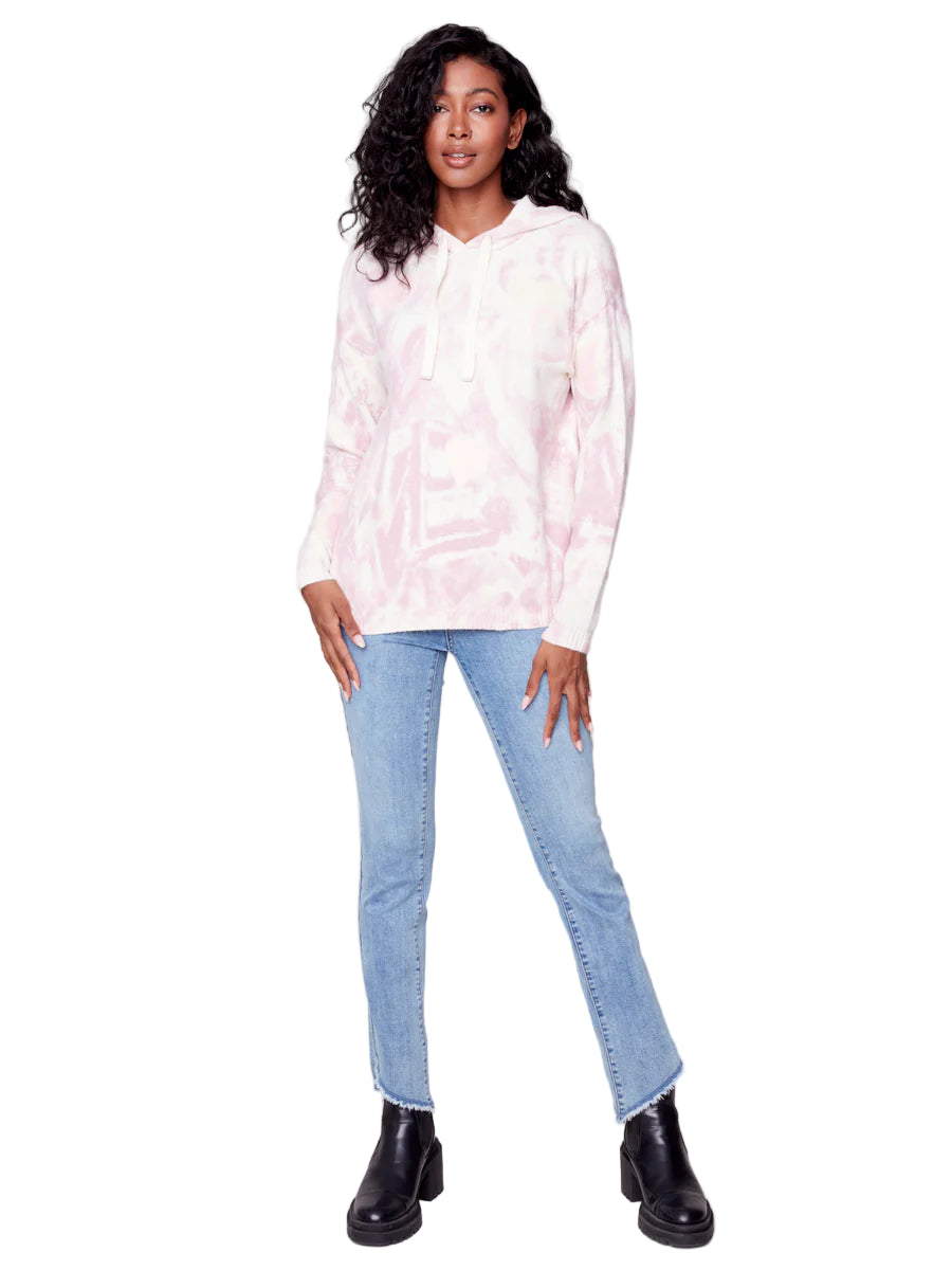 Charlie B Fall Hooded Sweater-Powder