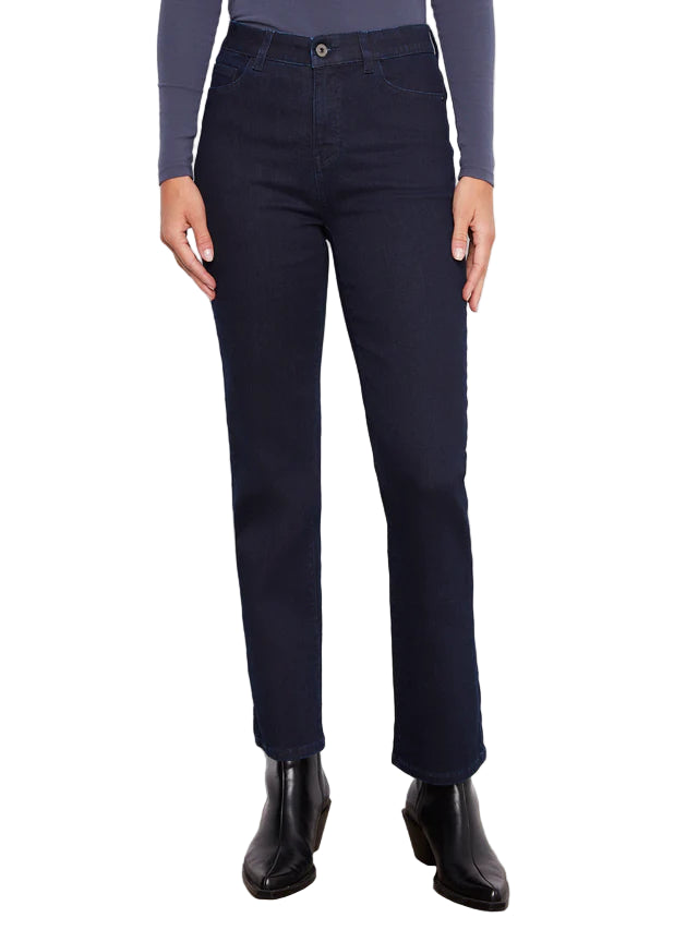 Charlie B Straight Leg Jeans - Blue Black
