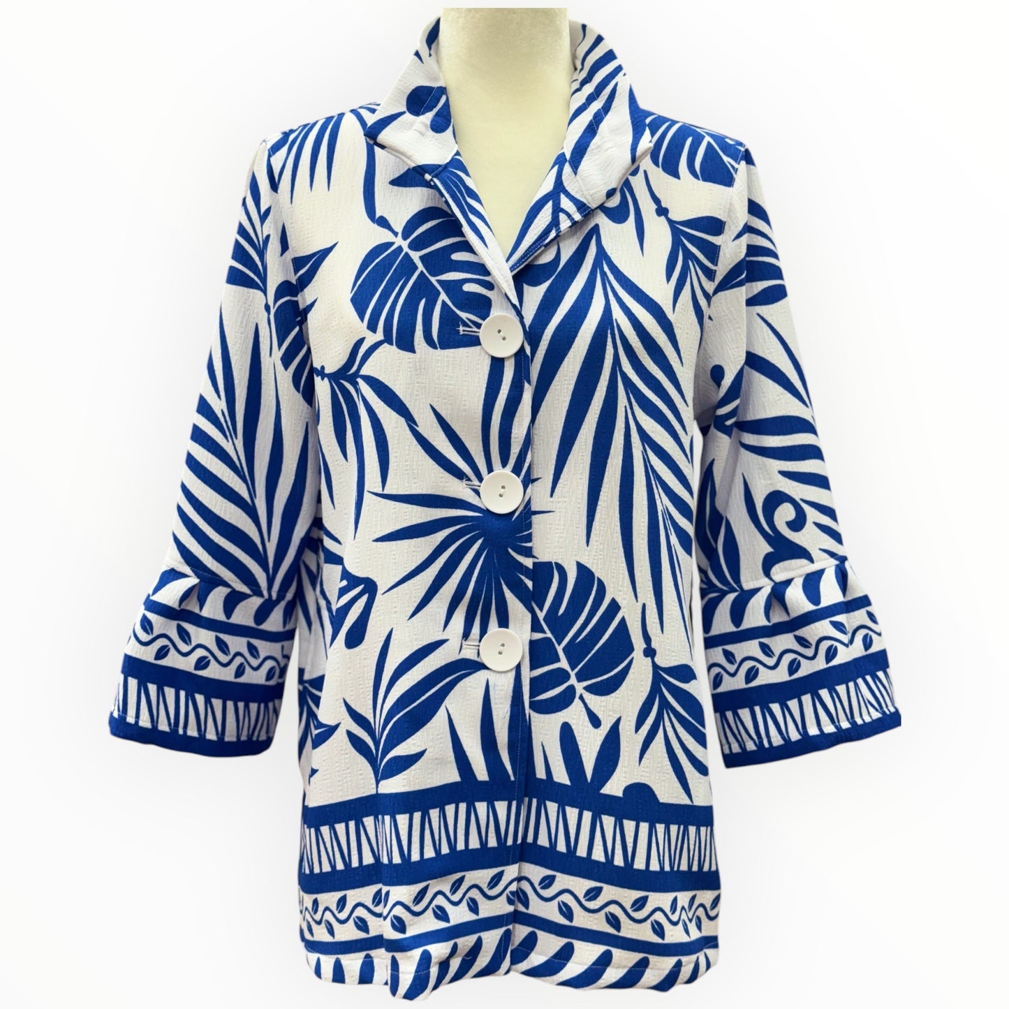 Royal Blue 3/4 sleeve top