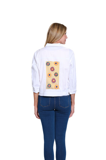 Flower Pop Denim Jacket