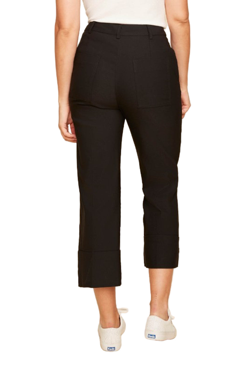 Renuar Woven Crop Wide Leg Pant