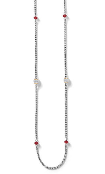 Meridian Red Two Tone Necklace