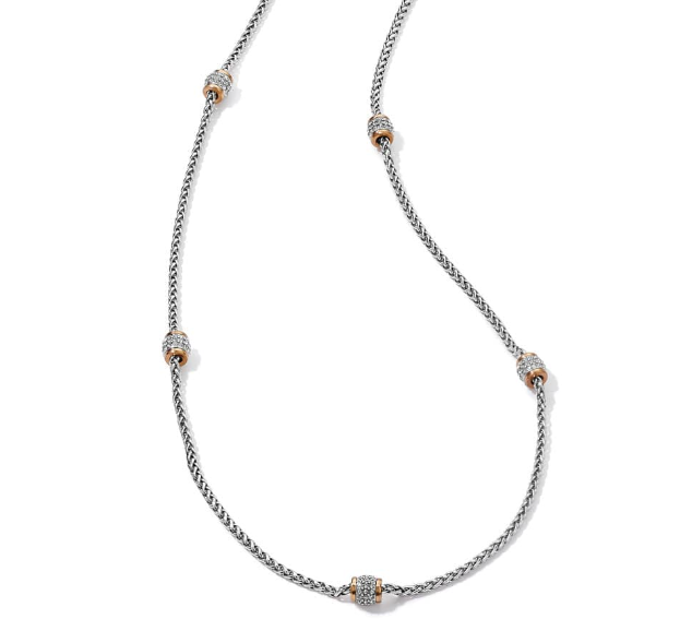 Meridian Two Tone Long Necklace