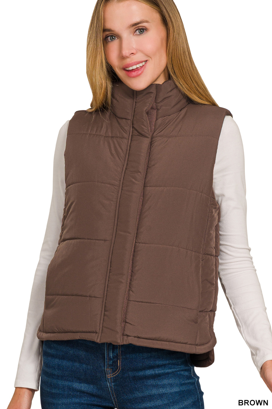 Sleeveless quilted vest