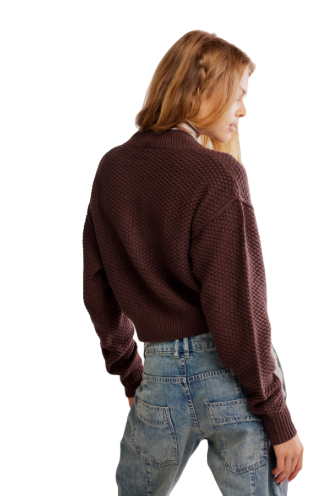 LILA CARDI - chocolate