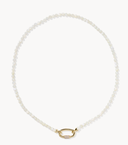 Emery Gold Beaded Strand Necklace