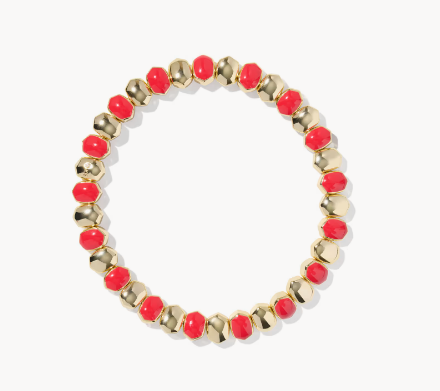 Daphne Enamel Gold Stretch Bracelet