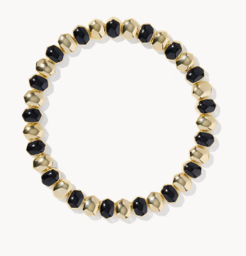 Daphne Enamel Gold Stretch Bracelet