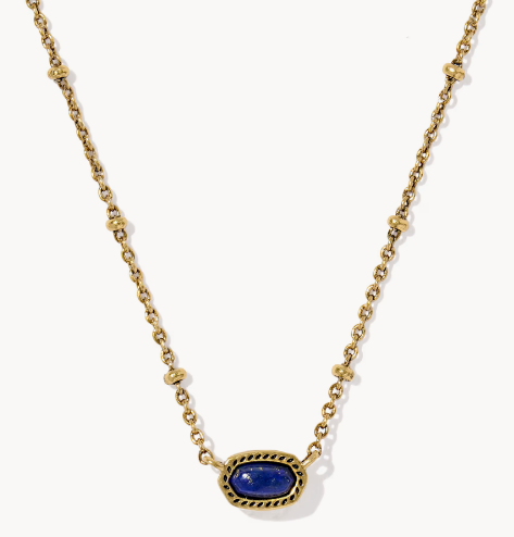 Mini Elisa Vintage Gold Satellite Short Pendant Necklace