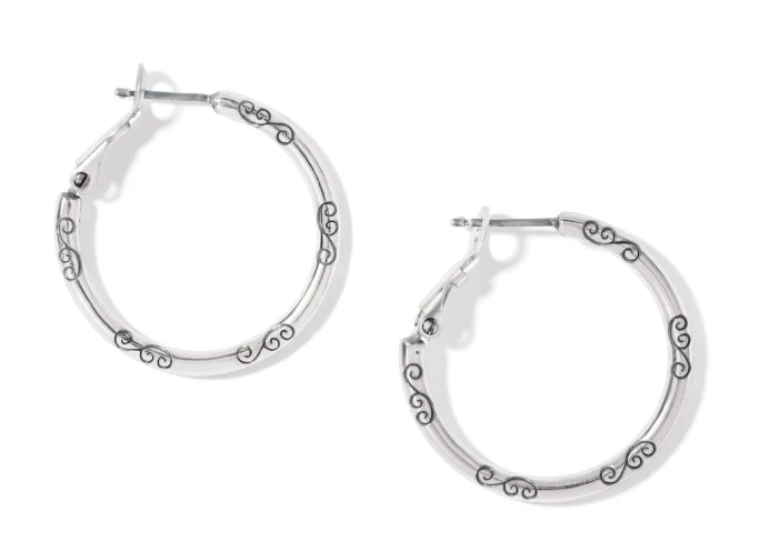 Small Hoop Charm Earrings