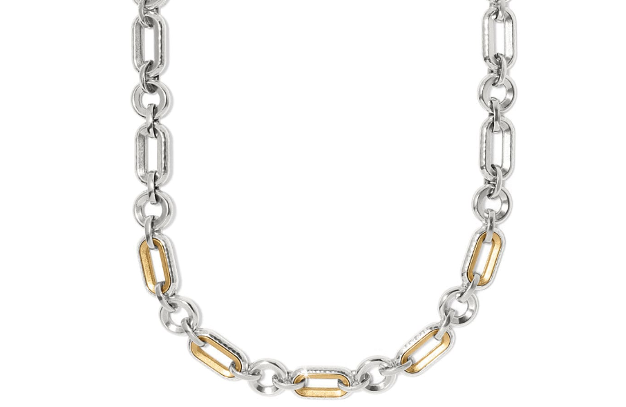 Medici Link Two Tone Necklace