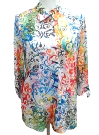 Swirl Pattern Long Sleeve