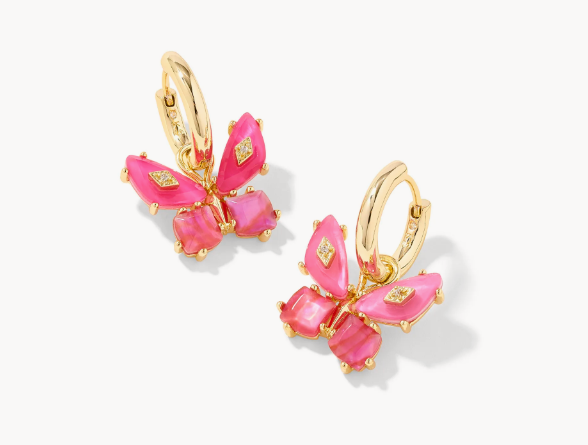 Bianca Butterfly Huggie Earrings