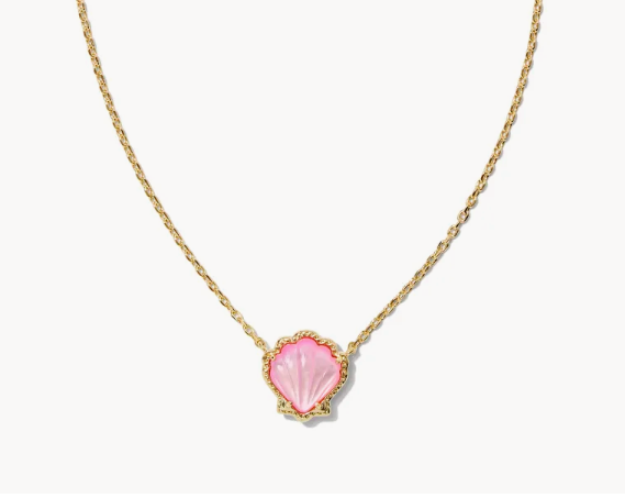 Brynne Shell Gold Short Pendant Necklace