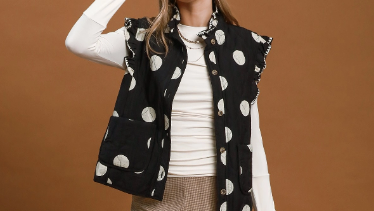 Polka Dot Vest