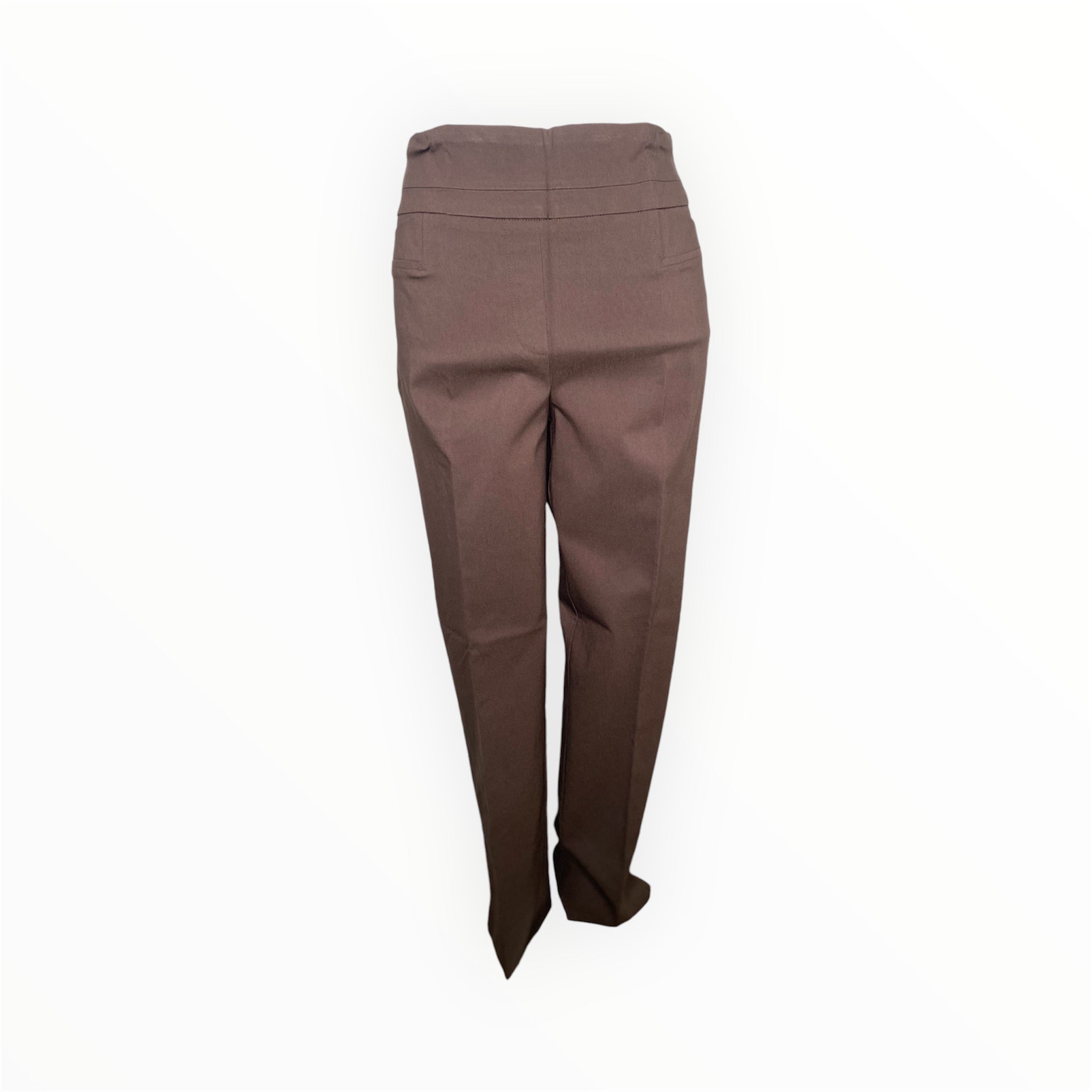 Dark Brown Comfort Waist Dress Pant – Ima's Fashions Inc