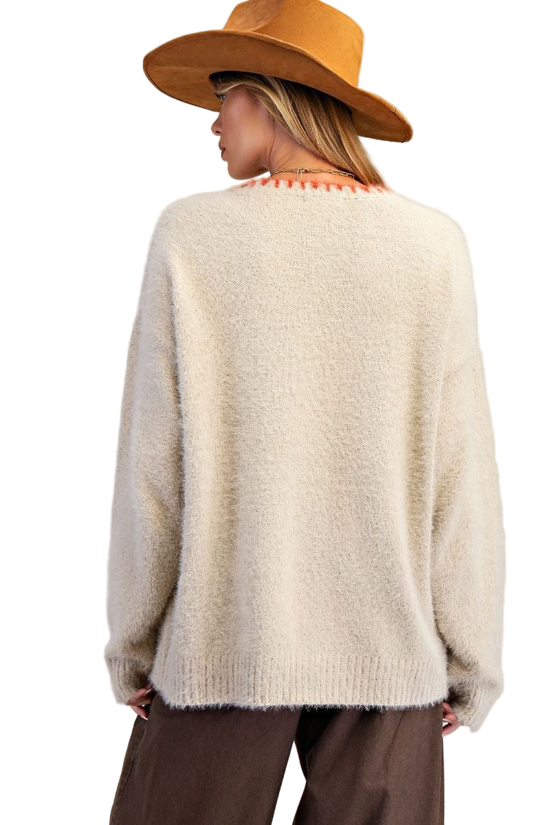 HORSESHOES GRAPHIC FRONT SWEATER