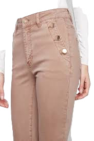 Charlie B Flare Leg Twill Pants – Truffle