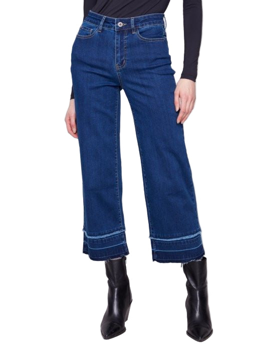 Charlie B Cropped Flare Leg Jeans