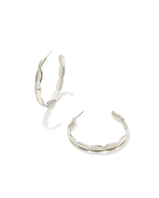 Brooke Hoop Earrings - Silver