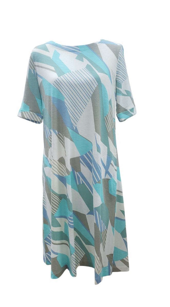 Multi-colored Patterned Dress