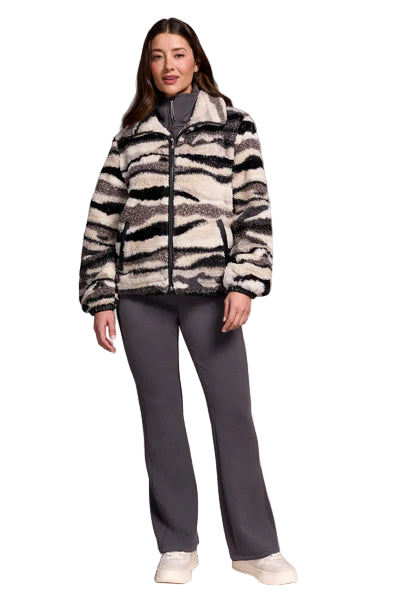 Tribal Fuzzy Camo Zip-Up Puffer Jacket