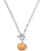 Pumpkin Gold Link and Chain Necklace
