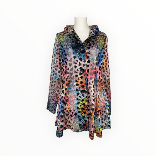 Damee Holographic Soutache & Sequin Jacket