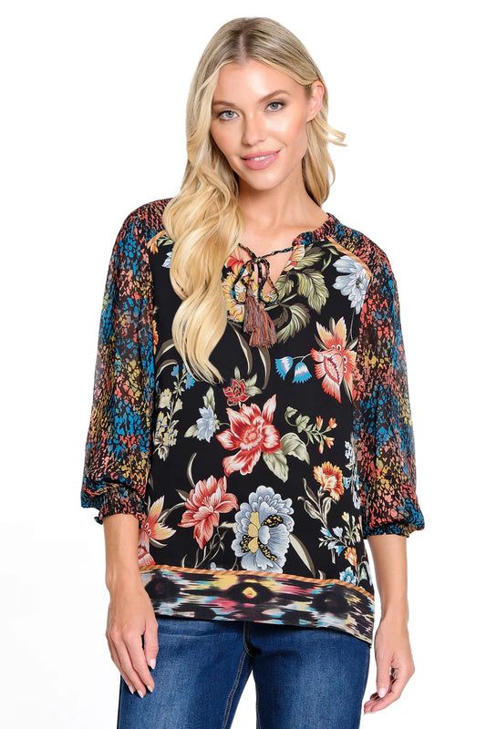 Mixed Print Tunic