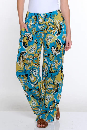 Plus Elastic Waist Wide Leg Pant