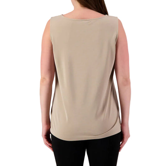 Multiples High Neck Tank - Tan