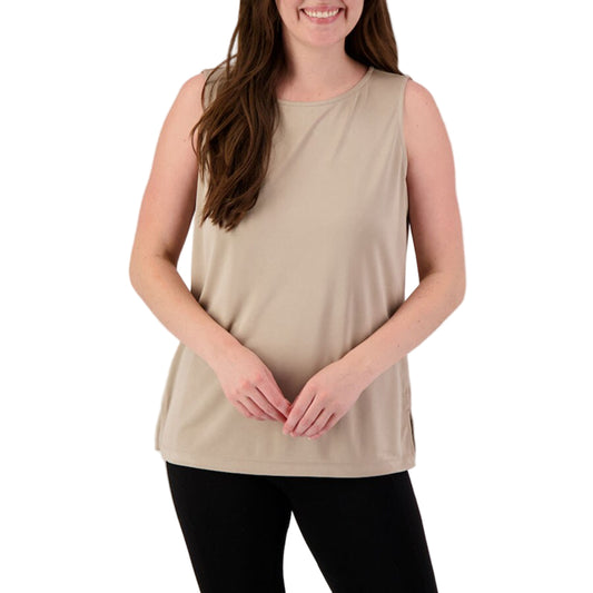 Multiples High Neck Tank - Tan