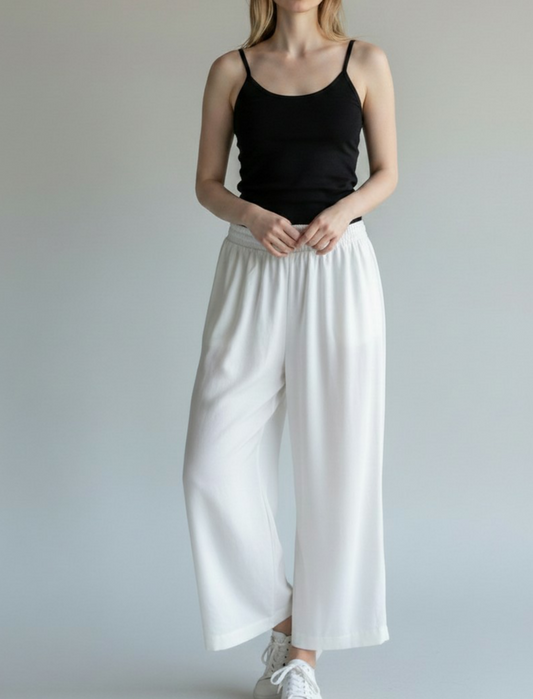 White Linen Pants