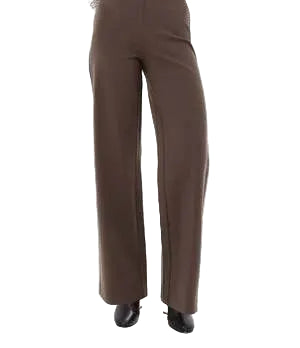 Renuar Pull-On Wide Leg Pant - Chocolate