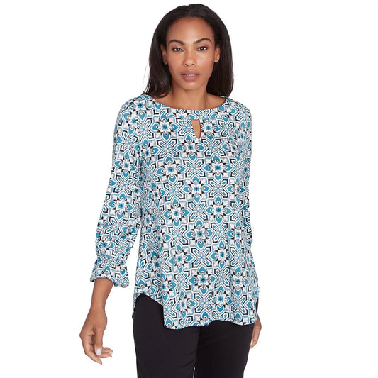 Women's Foulard Tile Dew Drop Knit Top