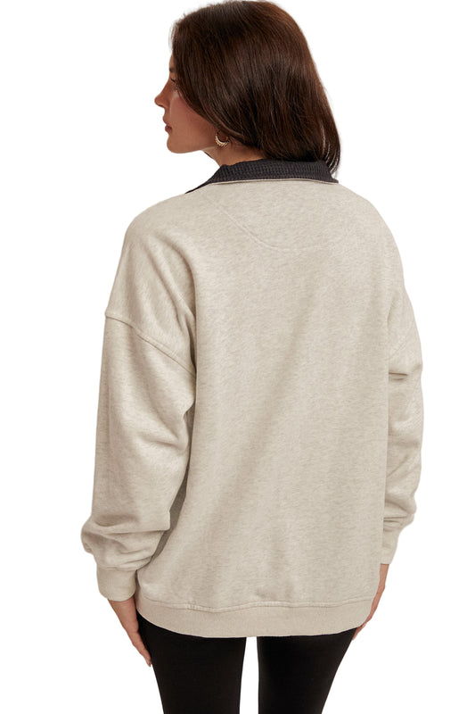 THERMAL CONTRAST SNOW WASH SWEATSHIRT