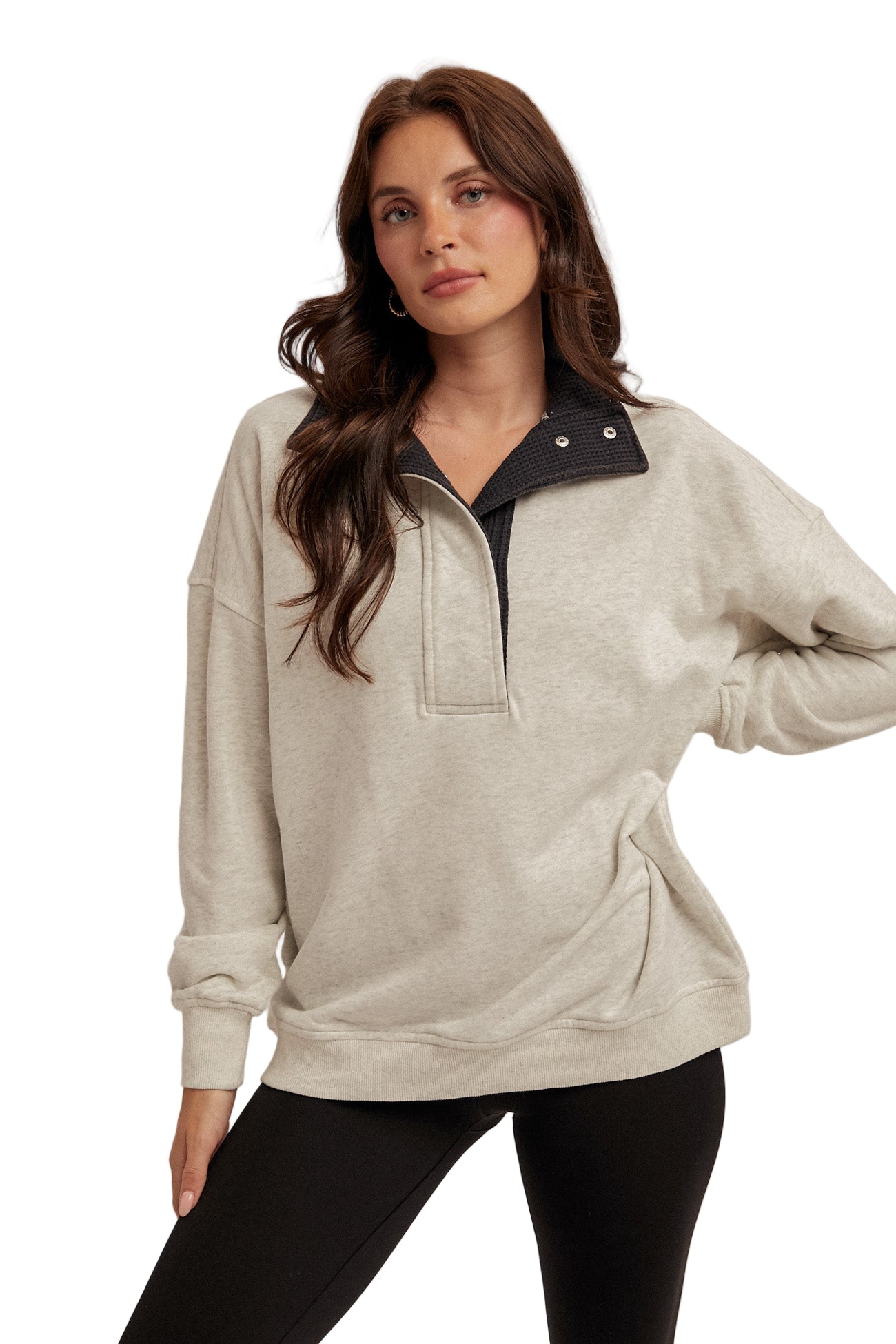 THERMAL CONTRAST SNOW WASH SWEATSHIRT