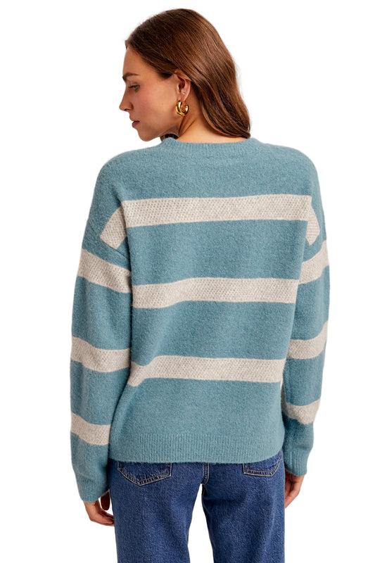 CRISS CROSS DETAILED SWEATER KNIT TOP