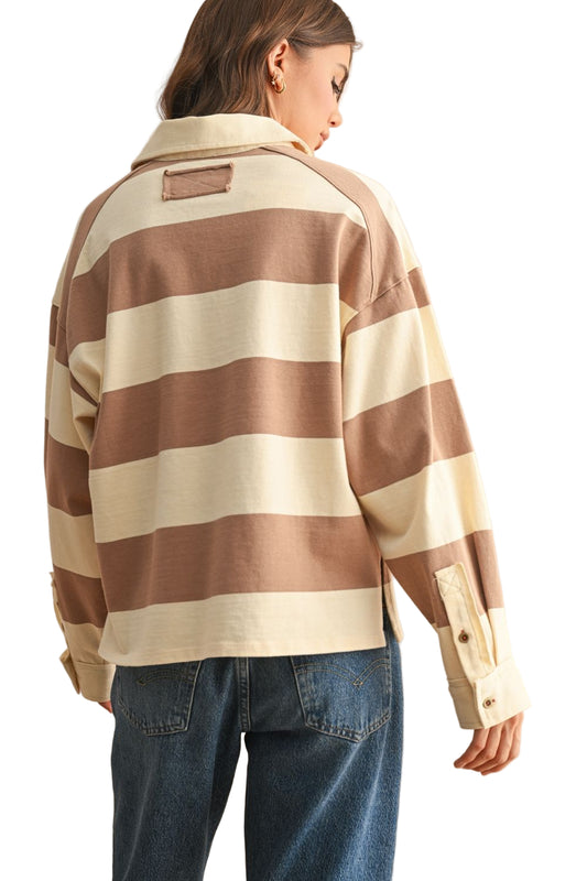 LONG SLEEVE WIDE PANEL KNITTED SHIRTS