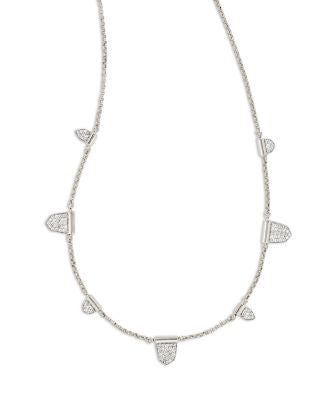 Adeline Pavé Paddle Adjustable Strand Necklace