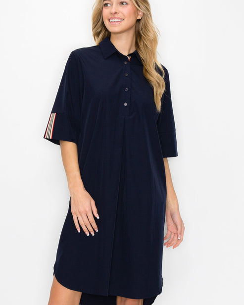 Wendi Tunic Dress -Navy