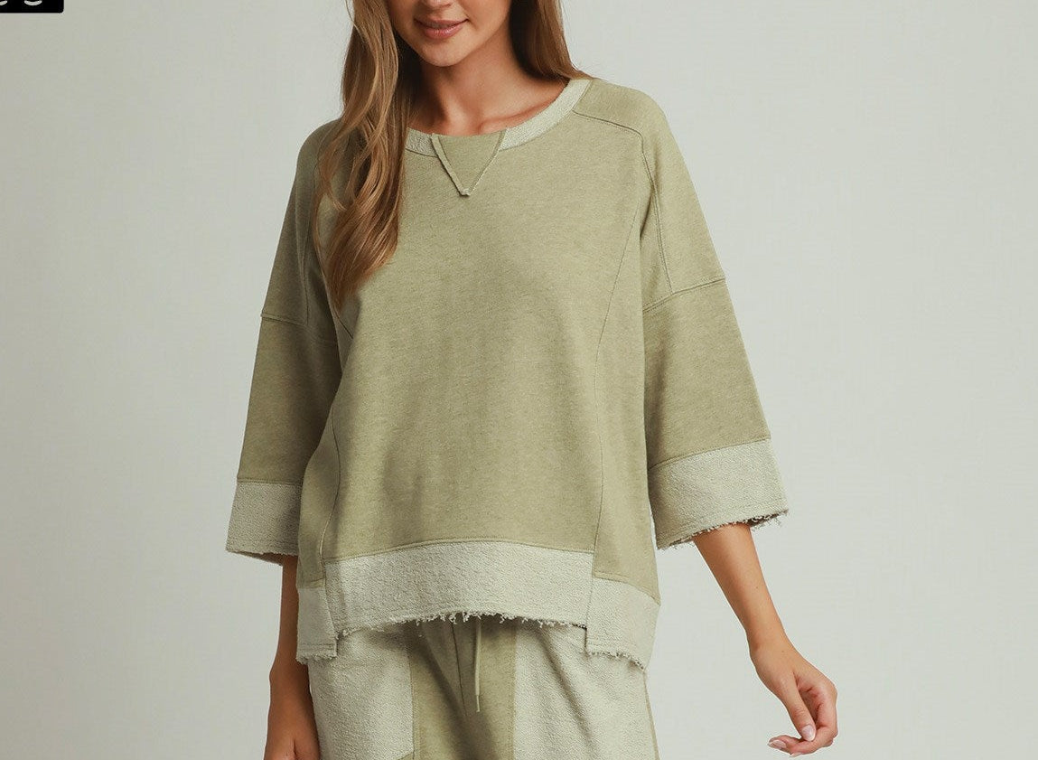 Relaxed Raw Hem